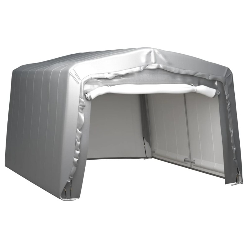 vidaXL Carpa de almacenamiento acero gris 370x370 cm vidaXL Carpa de almacenamiento acero gris 370x370 cm