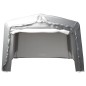 vidaXL Carpa de almacenamiento acero gris 370x370 cm vidaXL Carpa de almacenamiento acero gris 370x370 cm