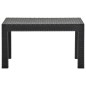 vidaXL Set de muebles de jardín 3 pzas cojines PP ratán gris antracita vidaXL Set de muebles de jardín 3 pzas cojines PP ratán gris antracita