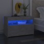 vidaXL Mesitas de noche LED 2 uds contrachapada hormigón 60x35x40 cm vidaXL Mesitas de noche LED 2 uds contrachapada hormigón 60x35x40 cm
