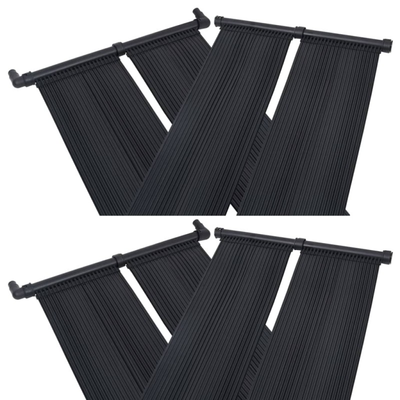 vidaXL Panel calentador solar para piscinas 4 unidades 80x310 cm vidaXL Panel calentador solar para piscinas 4 unidades 80x310 cm