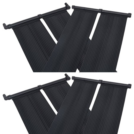 vidaXL Panel calentador solar para piscinas 4 unidades 80x310 cm