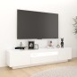 vidaXL Mueble para TV con luces LED blanco 180x35x40 cm
