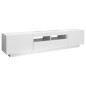 vidaXL Mueble para TV con luces LED blanco 180x35x40 cm