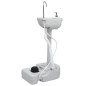 vidaXL Lavabo portátil para camping con tienda de campaña 20 L