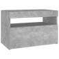 vidaXL Mesitas de noche LED 2 uds contrachapada hormigón 60x35x40 cm vidaXL Mesitas de noche LED 2 uds contrachapada hormigón 60x35x40 cm
