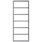 vidaXL Puerta corredera con herrajes ESG vidrio y aluminio 76x205 cm vidaXL Puerta corredera con herrajes ESG vidrio y aluminio 76x205 cm