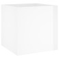 vidaXL Set de muebles de recibidor madera contrachapada blanco brillo vidaXL Set de muebles de recibidor madera contrachapada blanco brillo