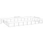 vidaXL Perrera plateada 40 m² acero vidaXL Perrera plateada 40 m² acero