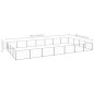 vidaXL Perrera plateada 28 m² acero