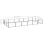 vidaXL Perrera acero 18 m² negra