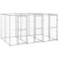 vidaXL Perrera de exterior de acero galvanizado 7,26 m² vidaXL Perrera de exterior de acero galvanizado 7,26 m²