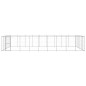 vidaXL Perrera de exterior de acero galvanizado 65,34 m²