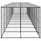 vidaXL Perrera de exterior de acero con techo 24,2 m² vidaXL Perrera de exterior de acero con techo 24,2 m²