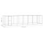vidaXL Perrera de exterior de acero galvanizado 16,94 m² vidaXL Perrera de exterior de acero galvanizado 16,94 m²