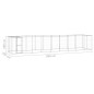 vidaXL Perrera de exterior de acero galvanizado con techo 21,78 m² vidaXL Perrera de exterior de acero galvanizado con techo 21,78 m²
