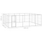vidaXL Perrera de exterior de acero galvanizado 24,2 m² vidaXL Perrera de exterior de acero galvanizado 24,2 m²