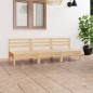vidaXL Juego de muebles de jardín 3 piezas madera maciza de pino vidaXL Juego de muebles de jardín 3 piezas madera maciza de pino