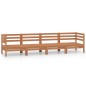 vidaXL Juego muebles de jardín 4 pzas madera maciza pino marrón miel