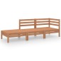 vidaXL Juego muebles de jardín 3 pzas madera maciza pino marrón miel vidaXL Juego muebles de jardín 3 pzas madera maciza pino marrón miel