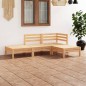 vidaXL Juego de muebles de jardín 4 piezas madera maciza de pino vidaXL Juego de muebles de jardín 4 piezas madera maciza de pino