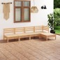 vidaXL Juego de muebles de jardín 5 piezas madera maciza pino