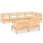 vidaXL Juego de muebles de jardín 8 piezas madera maciza de pino vidaXL Juego de muebles de jardín 8 piezas madera maciza de pino