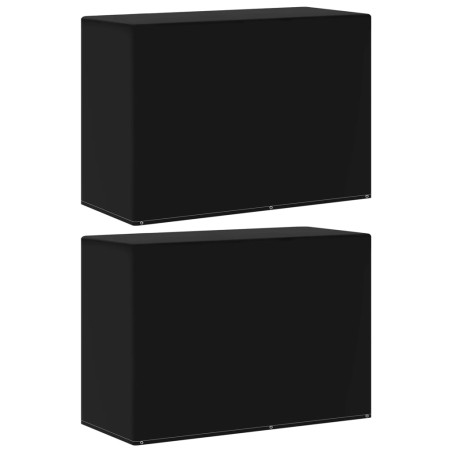 vidaXL Funda muebles jardín barbacoa gas 2 uds 6 ojales 180x80x125 cm