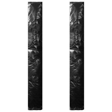 vidaXL Fundas de sombrilla con cremallera 2 unidades PE 200 cm