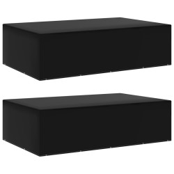 vidaXL Fundas de muebles de jardín 2 uds 12 ojales 325x205x90 cm