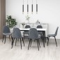 vidaXL Sillas de comedor 6 unidades terciopelo gris oscuro vidaXL Sillas de comedor 6 unidades terciopelo gris oscuro