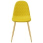 vidaXL Sillas de comedor 6 uds terciopelo amarillo mostaza vidaXL Sillas de comedor 6 uds terciopelo amarillo mostaza