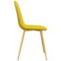 vidaXL Sillas de comedor 6 uds terciopelo amarillo mostaza vidaXL Sillas de comedor 6 uds terciopelo amarillo mostaza