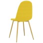 vidaXL Sillas de comedor 6 uds terciopelo amarillo mostaza vidaXL Sillas de comedor 6 uds terciopelo amarillo mostaza