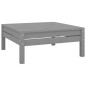vidaXL Juego de muebles de jardín 7 piezas madera maciza de pino gris vidaXL Juego de muebles de jardín 7 piezas madera maciza de pino gris