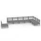 vidaXL Juego de muebles de jardín 8 piezas madera maciza de pino gris vidaXL Juego de muebles de jardín 8 piezas madera maciza de pino gris