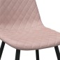 vidaXL Sillas de comedor 6 unidades terciopelo rosa vidaXL Sillas de comedor 6 unidades terciopelo rosa