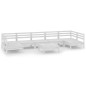vidaXL Juego de muebles de jardín 8 piezas madera maciza de pino vidaXL Juego de muebles de jardín 8 piezas madera maciza de pino