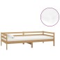 vidaXL Sofá cama y colchón madera pino maciza marrón miel 90x200 cm vidaXL Sofá cama y colchón madera pino maciza marrón miel 90x200 cm