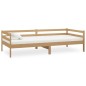 vidaXL Sofá cama y colchón madera pino maciza marrón miel 90x200 cm vidaXL Sofá cama y colchón madera pino maciza marrón miel 90x200 cm