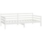 vidaXL Sofá cama con colchón madera de pino maciza blanco 90x200 cm vidaXL Sofá cama con colchón madera de pino maciza blanco 90x200 cm
