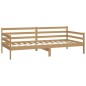 vidaXL Sofá cama y colchón madera pino maciza marrón miel 90x200 cm vidaXL Sofá cama y colchón madera pino maciza marrón miel 90x200 cm