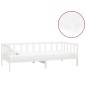 vidaXL Sofá cama con colchón madera de pino maciza blanco 90x200 cm vidaXL Sofá cama con colchón madera de pino maciza blanco 90x200 cm