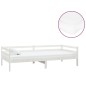 vidaXL Sofá cama con colchón madera de pino maciza blanco 90x200 cm vidaXL Sofá cama con colchón madera de pino maciza blanco 90x200 cm