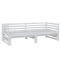 vidaXL Sofá cama extraíble madera maciza de pino blanco 2x(90x200) cm vidaXL Sofá cama extraíble madera maciza de pino blanco 2x(90x200) cm