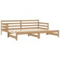 vidaXL Sofá cama extraíble madera maciza de pino miel 2x(90x200) cm vidaXL Sofá cama extraíble madera maciza de pino miel 2x(90x200) cm
