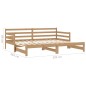 vidaXL Sofá cama extraíble madera maciza de pino miel 2x(90x200) cm vidaXL Sofá cama extraíble madera maciza de pino miel 2x(90x200) cm