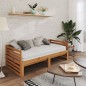 vidaXL Sofá cama extraíble madera maciza de pino miel 2x(90x200) cm vidaXL Sofá cama extraíble madera maciza de pino miel 2x(90x200) cm