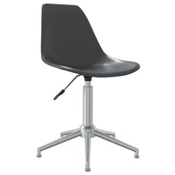 vidaXL Sillas de comedor giratorias PP gris clara