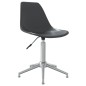 vidaXL Sillas de comedor giratorias PP gris clara vidaXL Sillas de comedor giratorias PP gris clara